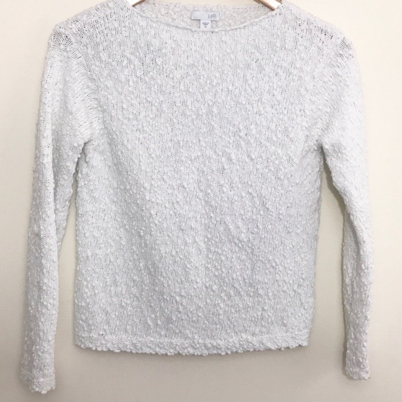 |J Jill| Textured Cotton Pullover Sweater Sz XS - Picture 2 of 5